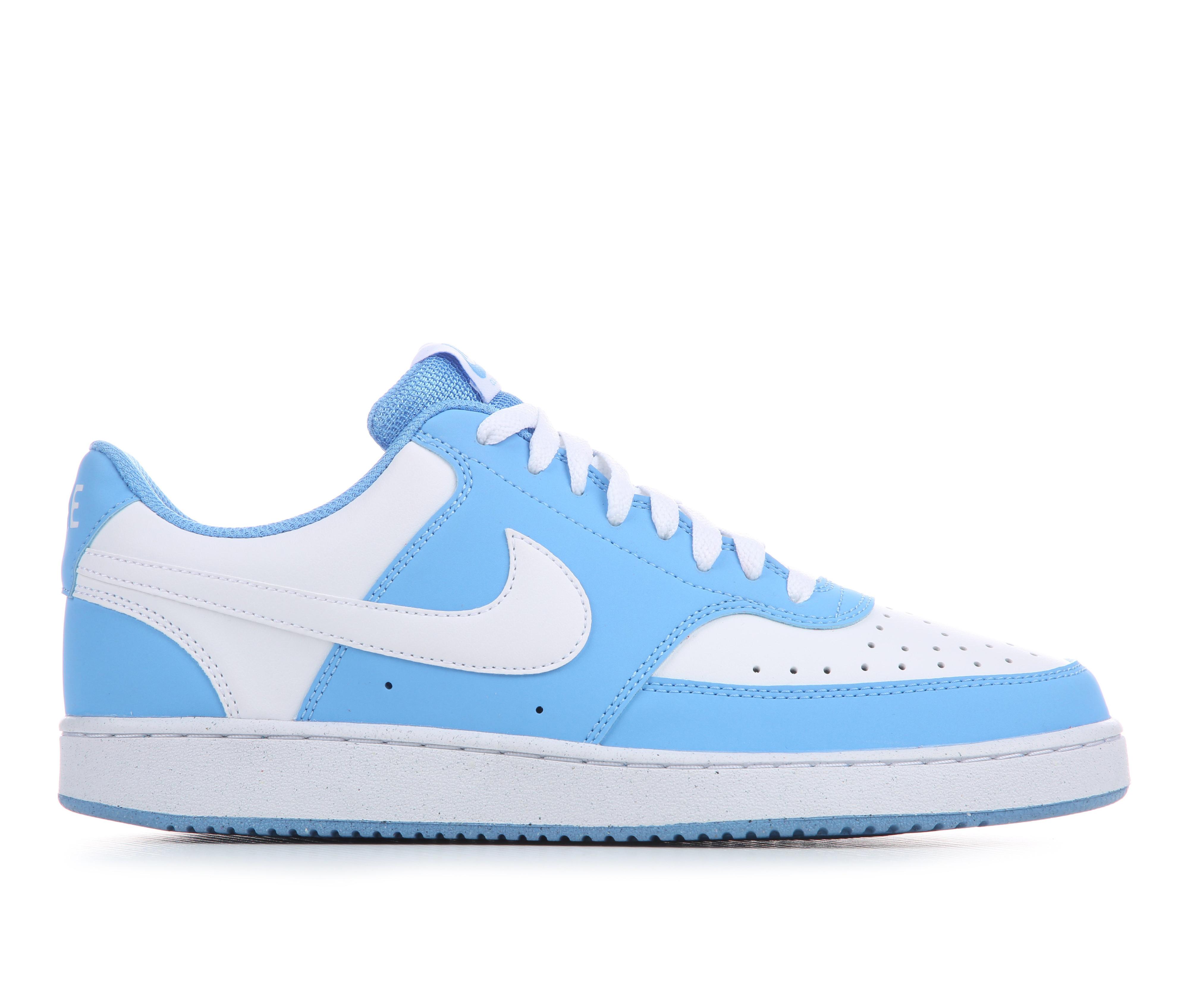 Men's Nike Court Vision Low Sustainable Sneakers in Blue/White color