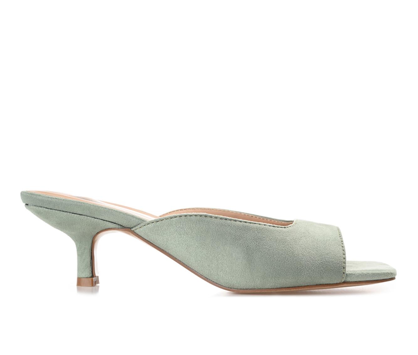 Women's Journee Collection Larna Dress Sandals in Sage color