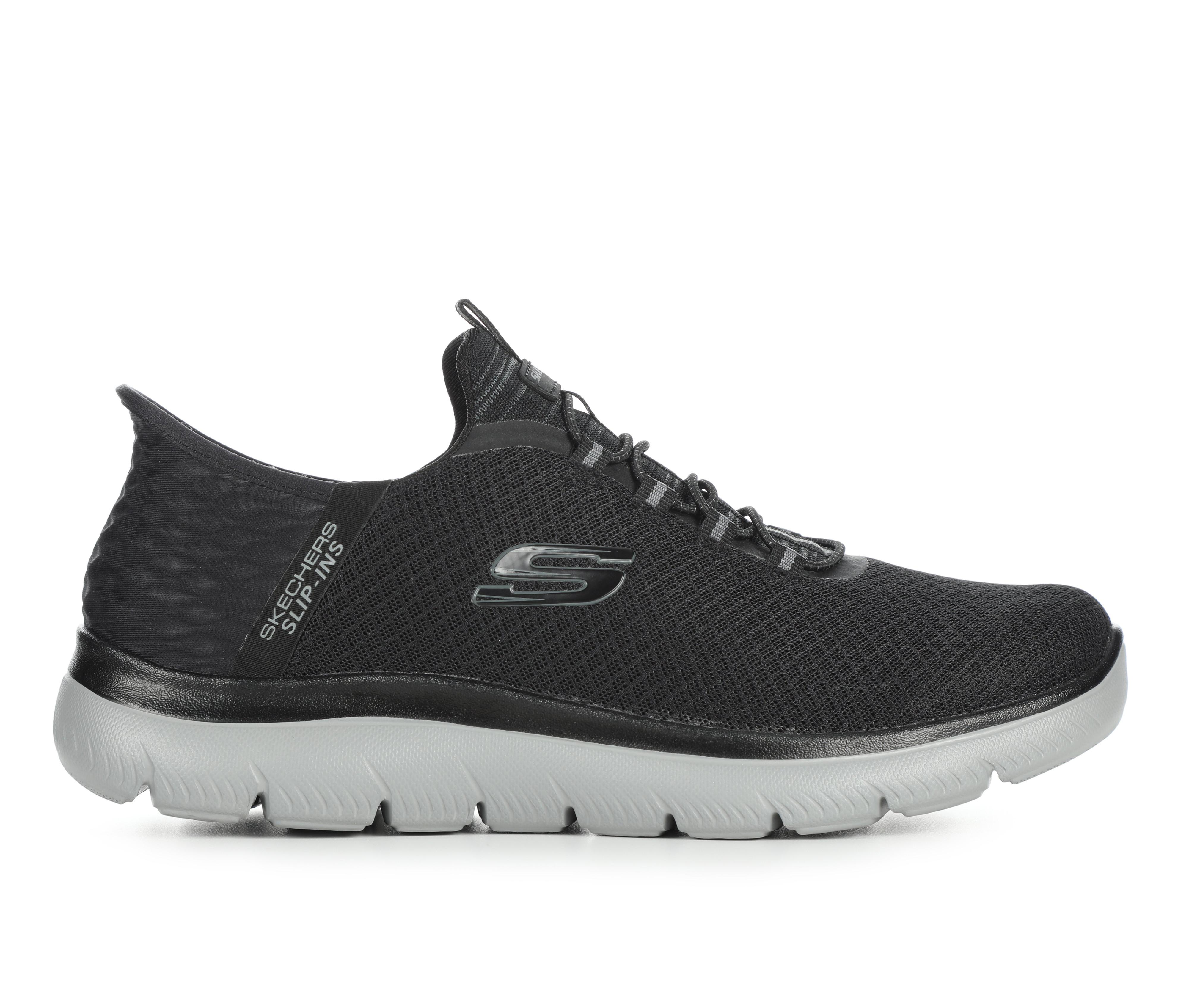 Men's Skechers 232457 Summits High Range Slip-Ins Walking Shoes in Black color