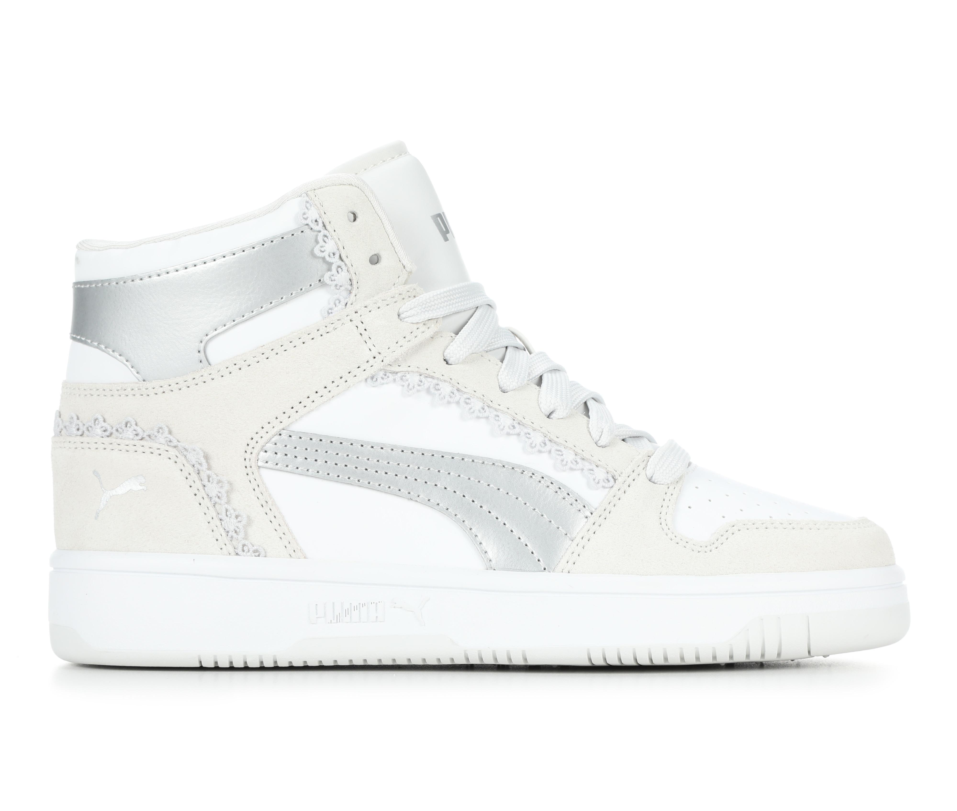 Women's Puma Rebound High-Top Sneakers in Grey color