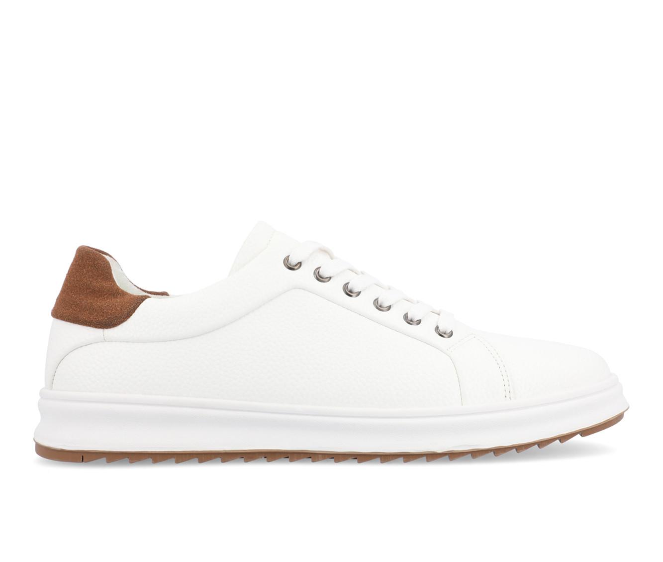 Men's Vance Co. Robby Casual Oxford Sneakers in White color