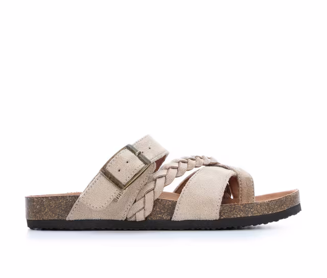 Girls' White Mountain Little Kid & Big Kid Gramma Footbed Sandals in Sandalwood color