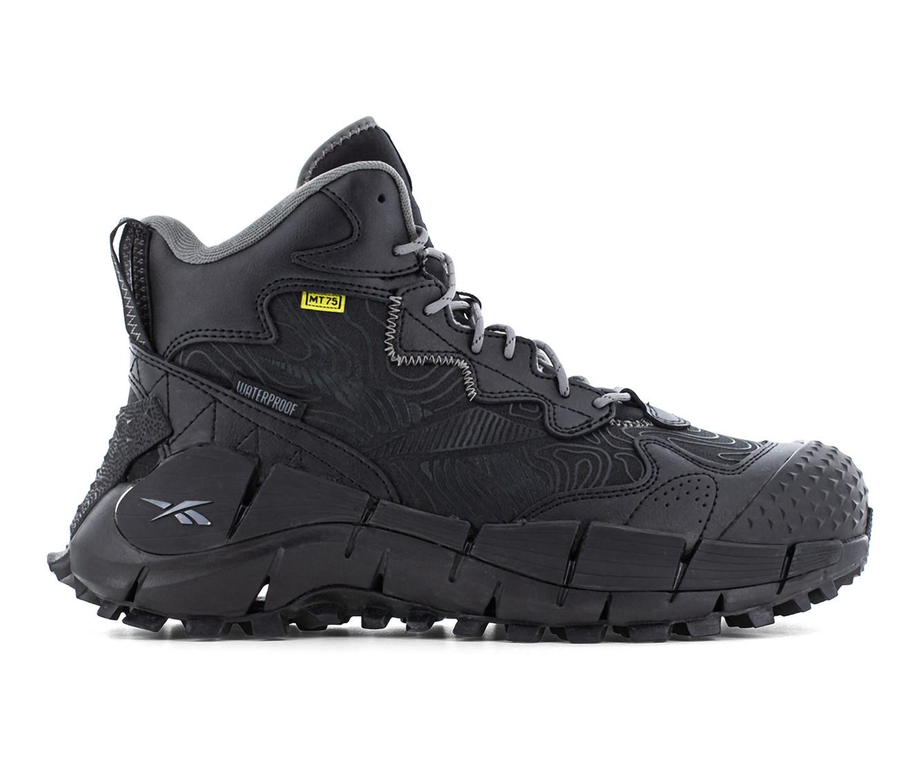 Men's REEBOK WORK Zig Kinetica Edge II Met Guard Work Boots in Black color