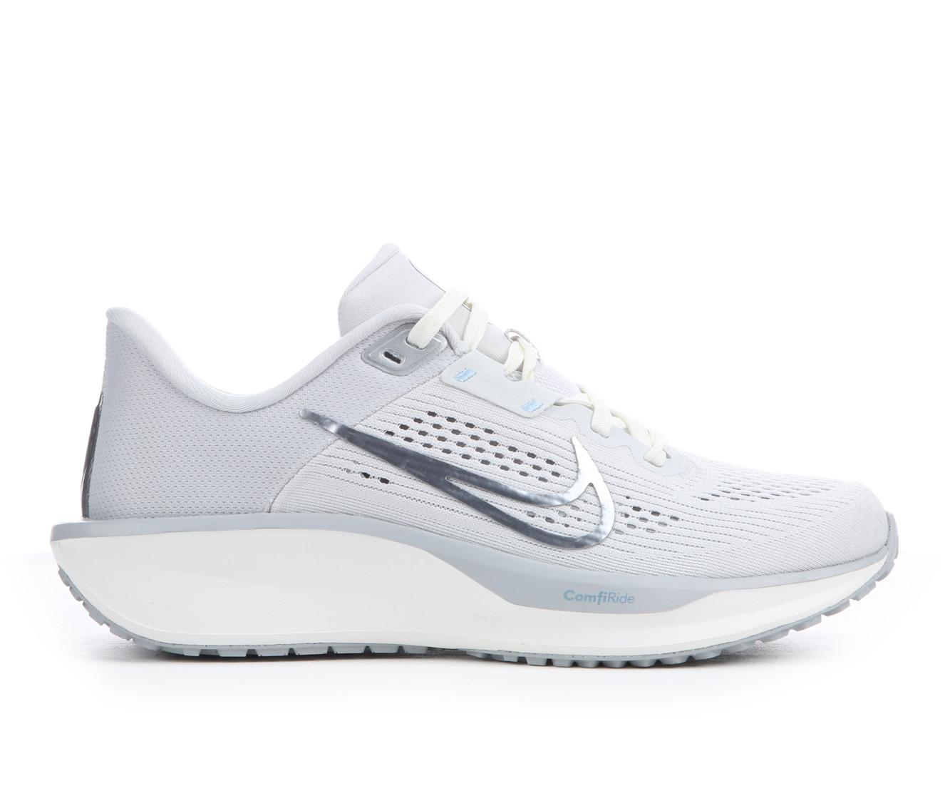 Women's Nike Quest 6 Running Shoes in Gry/Met Sil color