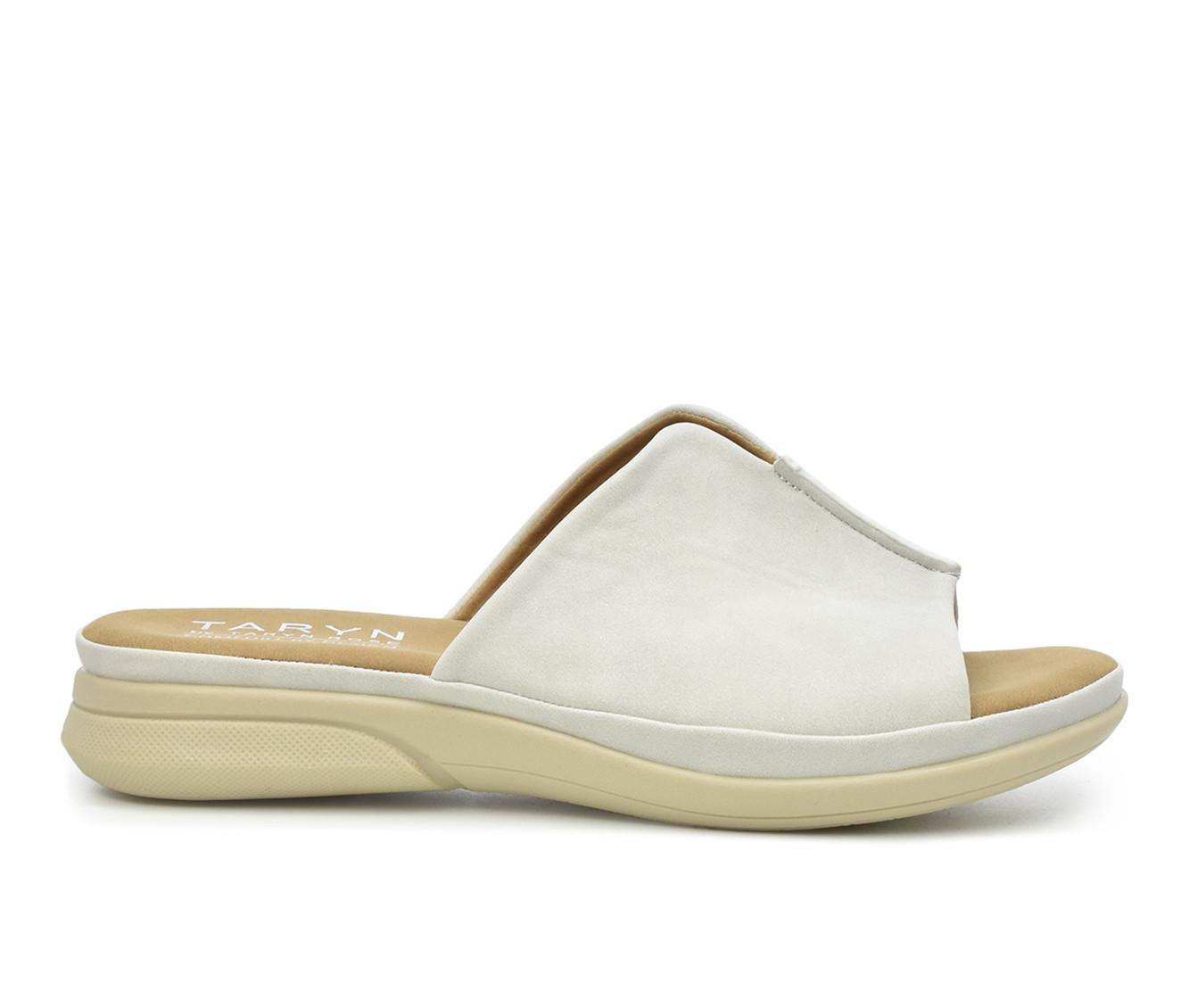 Women's Taryn Rose Alice Wedge Sandals in Silver color
