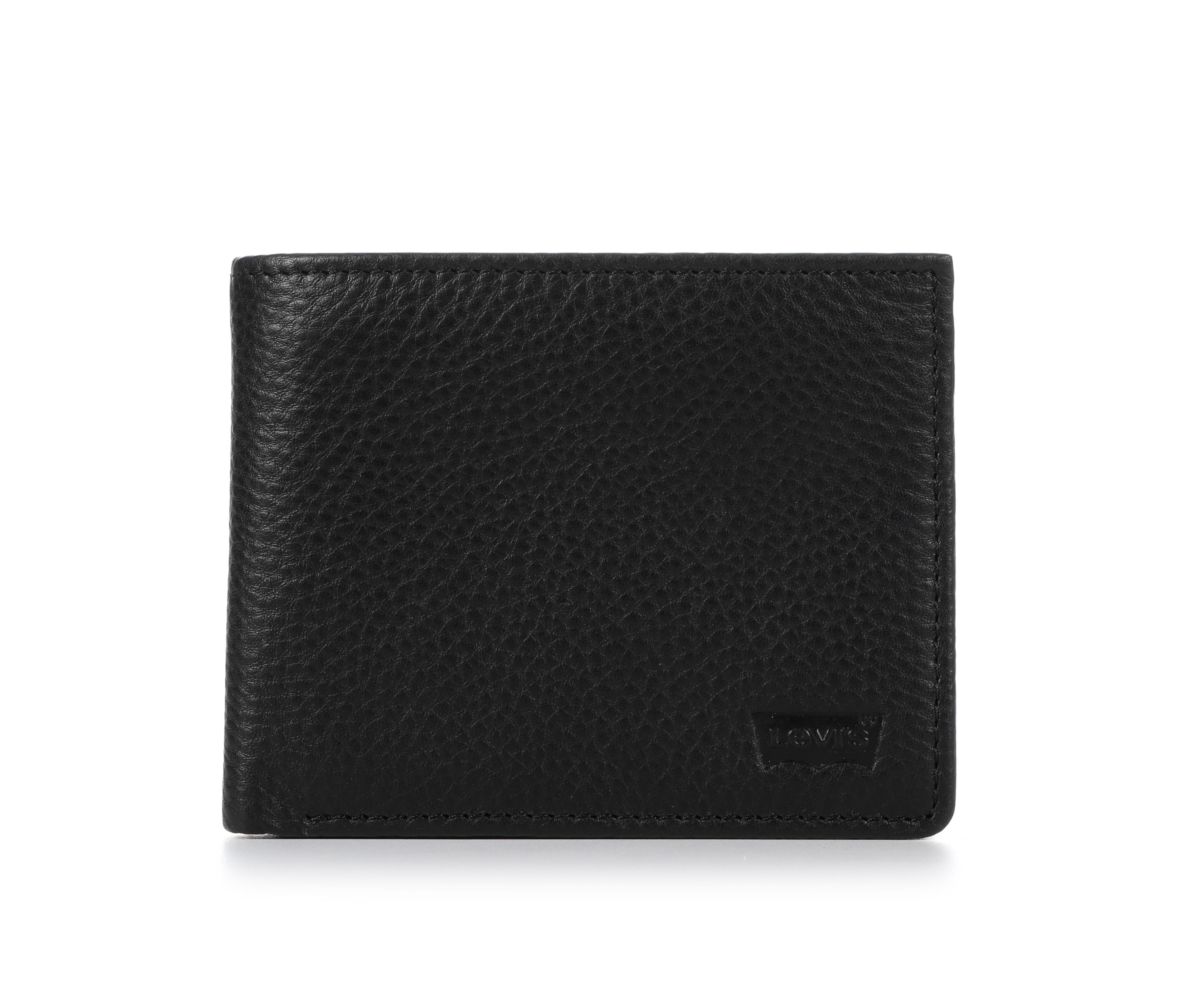 Levi's Accessories Leather Passcase Wallet in Black color