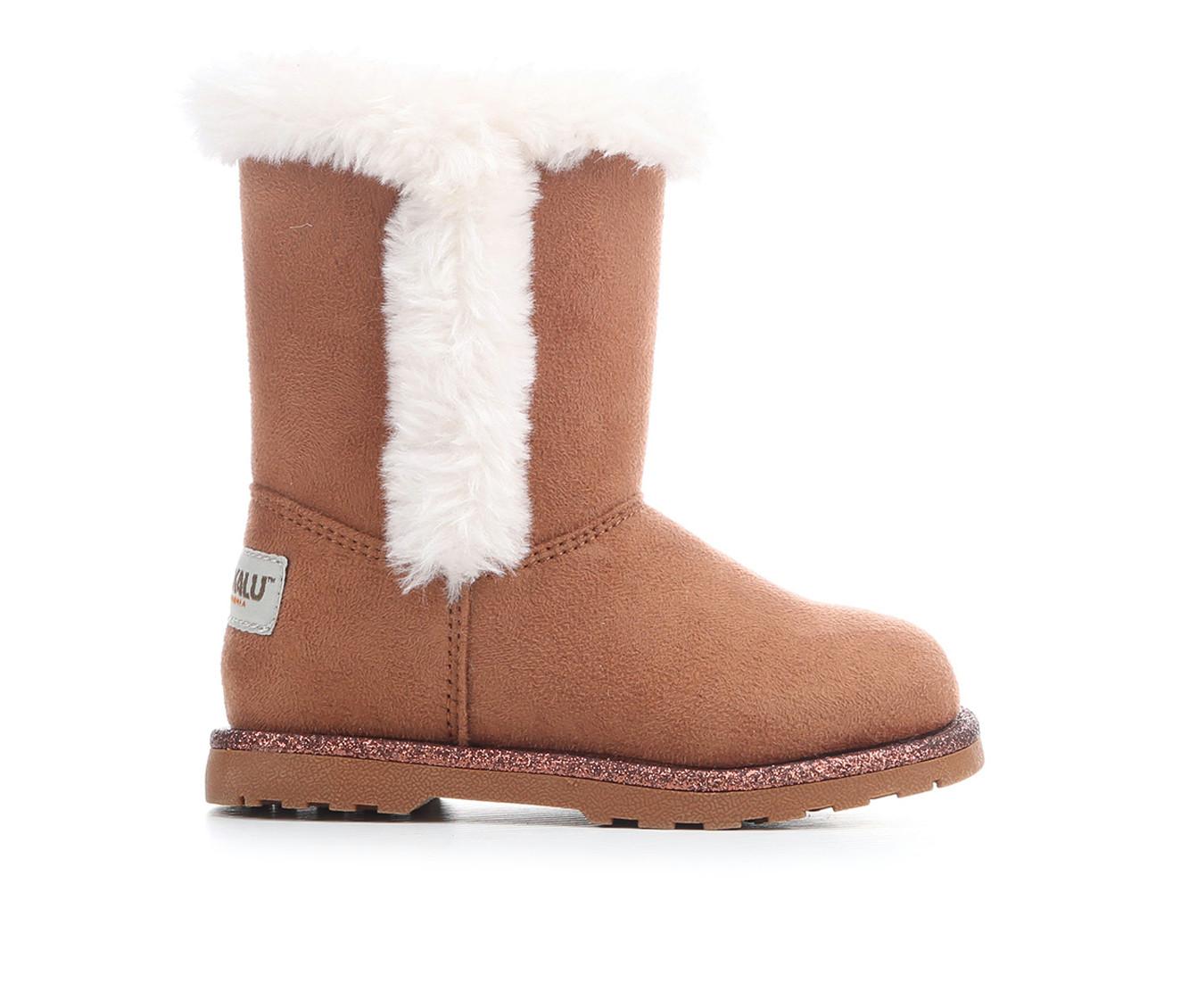 Girls' Makalu Toddler Polly Winter Boots in Chestnut color