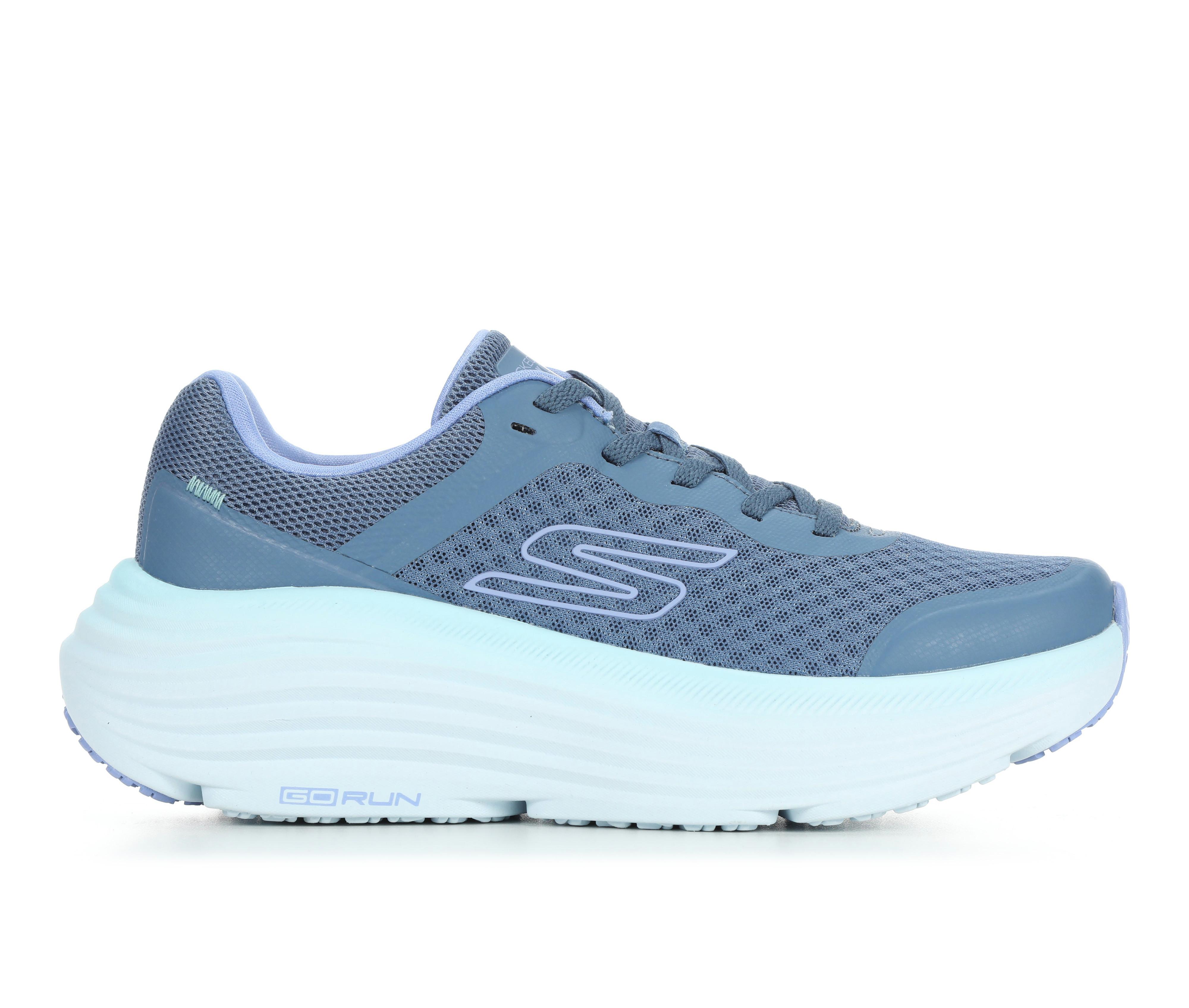 Women's Skechers Go 129470 Max Cushion Endeavour Running Shoes in Blue/Mint color