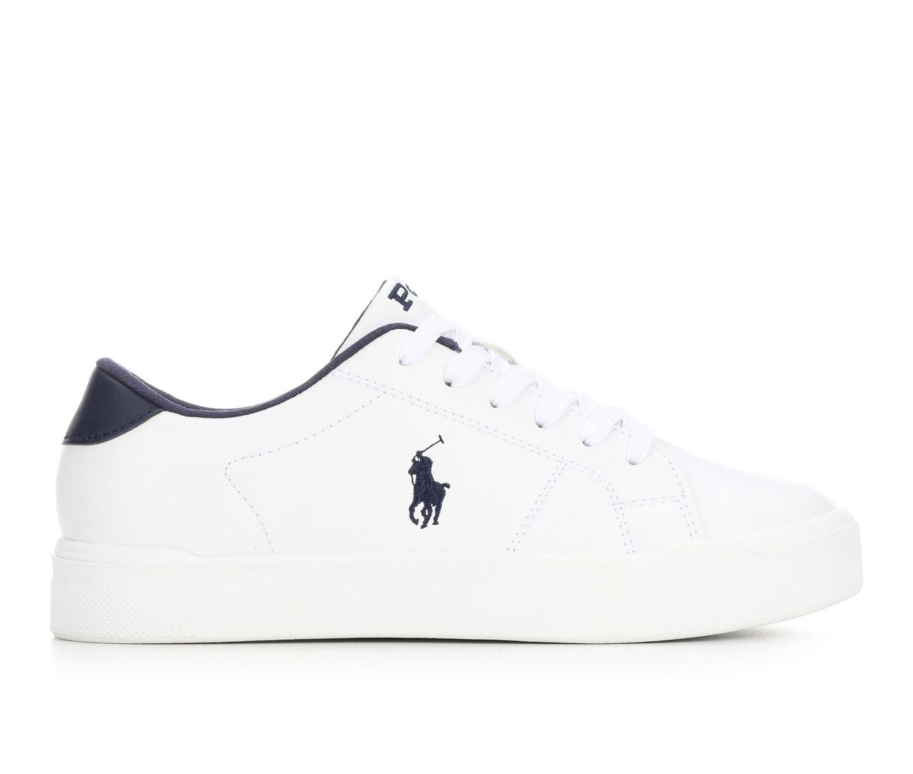 Boys' Polo Sutton Little Kid & Big Kid Sneakers in White/Navy color