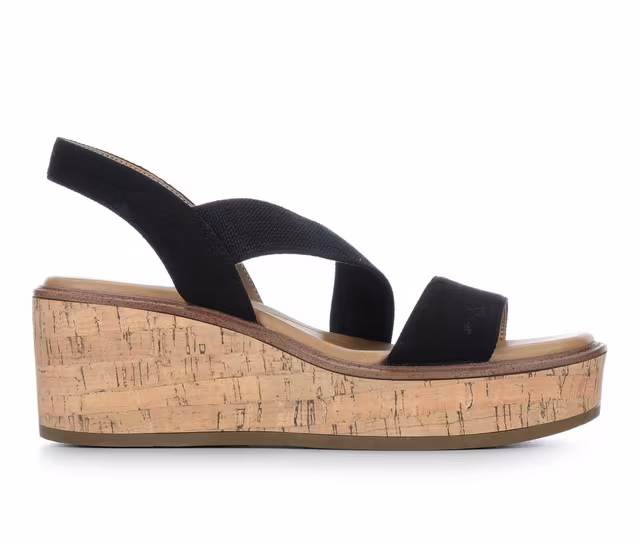 Women's LifeStride Odette Wedge Sandals in Black color