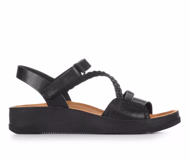 Women's Baretraps Flicka Wedge Sandals in Black color