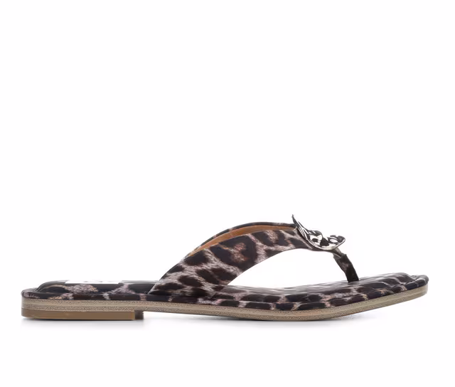 Women's DV BY DOLCE VITA Jesper Flip-Flops in Leopard color