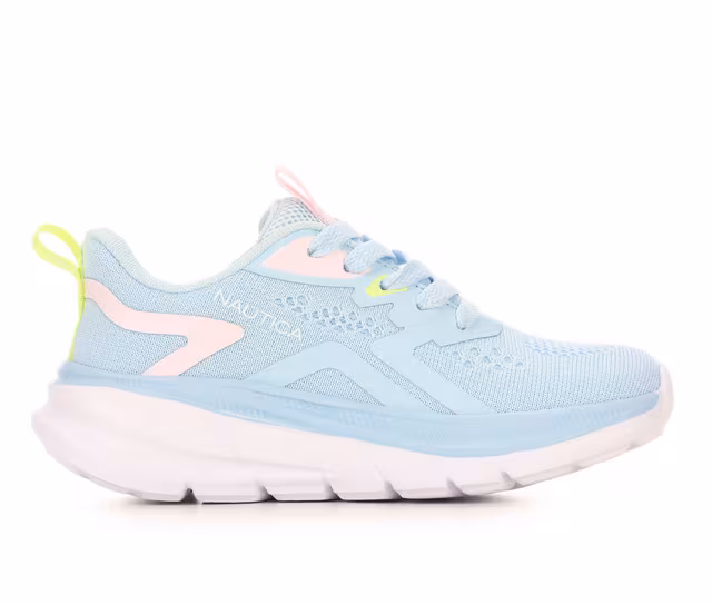 Girls' Nautica Little Kid & Big Kid Maxim 2 S Running Shoes in Blue/Pink color