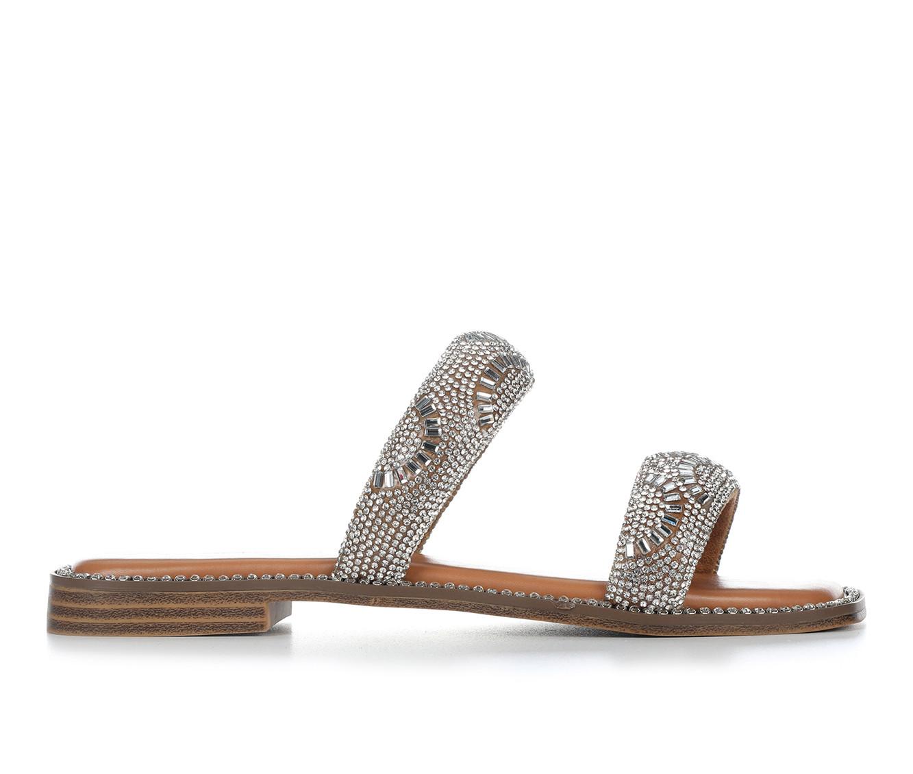 Women's Madden Girl Partly Sandals in Silver Multi color