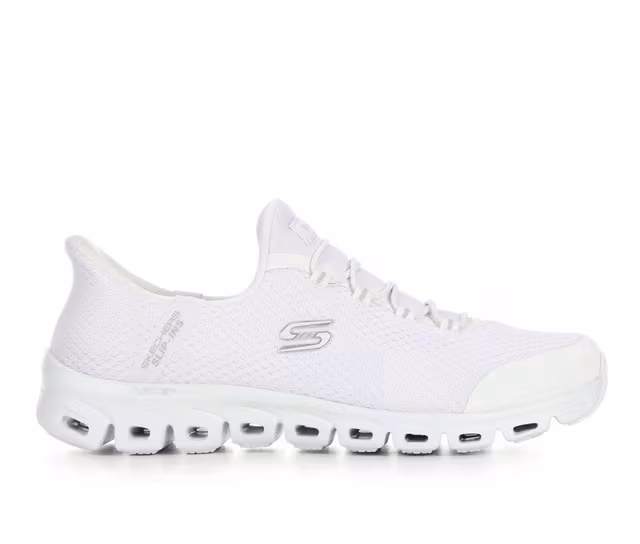 Women's Skechers Glide-Step Pursuit 104547 Slip-Ins Shoes in White / Silver color
