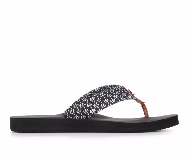 Women's Tommy Hilfiger Chen 2 Flip-Flops in Black Multi color
