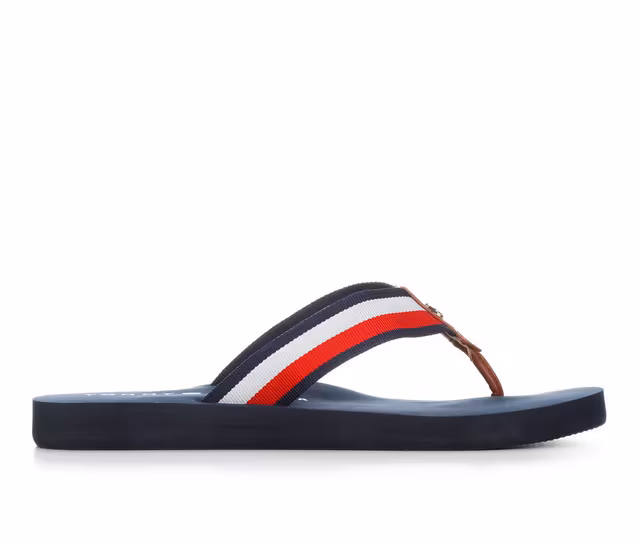 Women's Tommy Hilfiger Jolli Flip-Flops in Red/White/Blue color