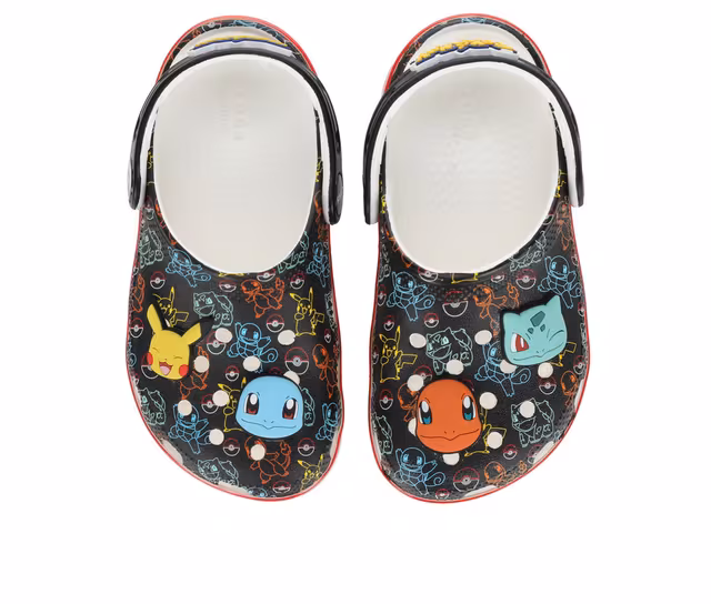 Kids' Crocs Little Kid & Big Kid Classic Pokemon Clog in Black/Multi color