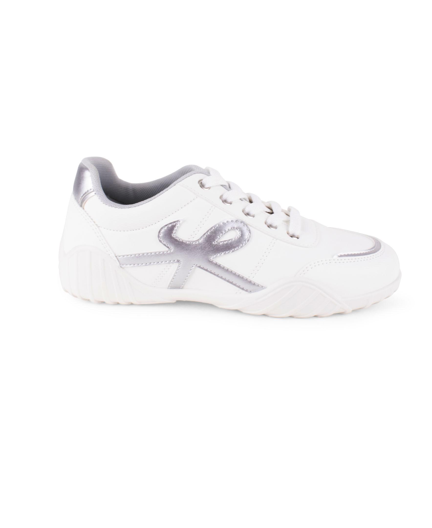 Women's Wanted Retro Sneakers in White/Silver color