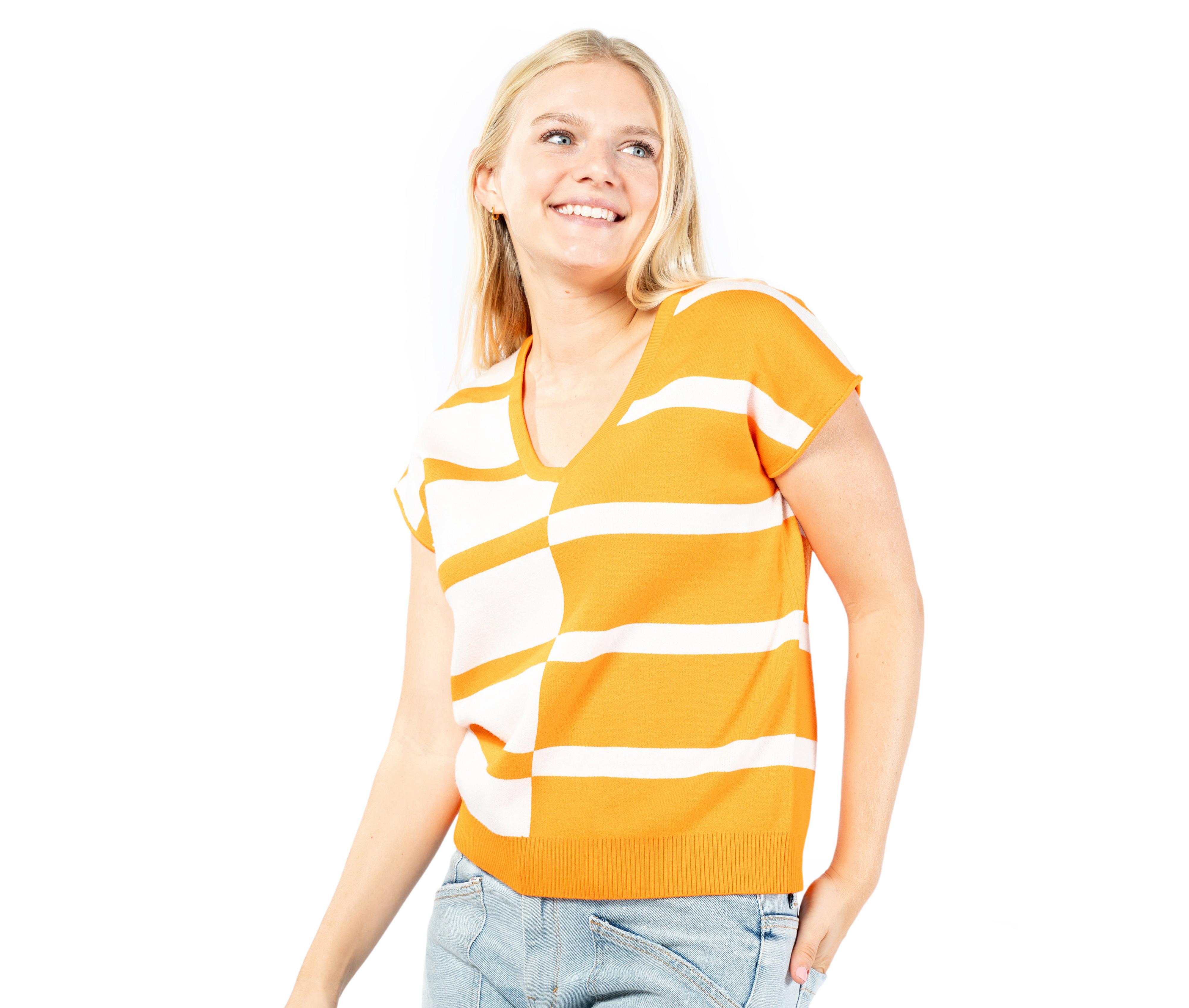 Orange/White