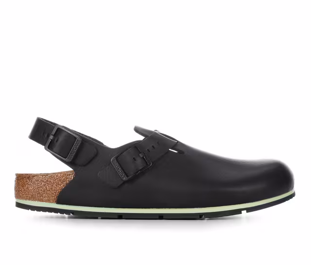 Women's Birkenstock Tokio Super Grip Clogs in Black color