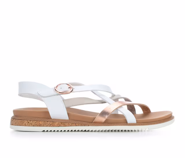 Women's BOBS Desert Kiss Low 114709 Sandals in White color
