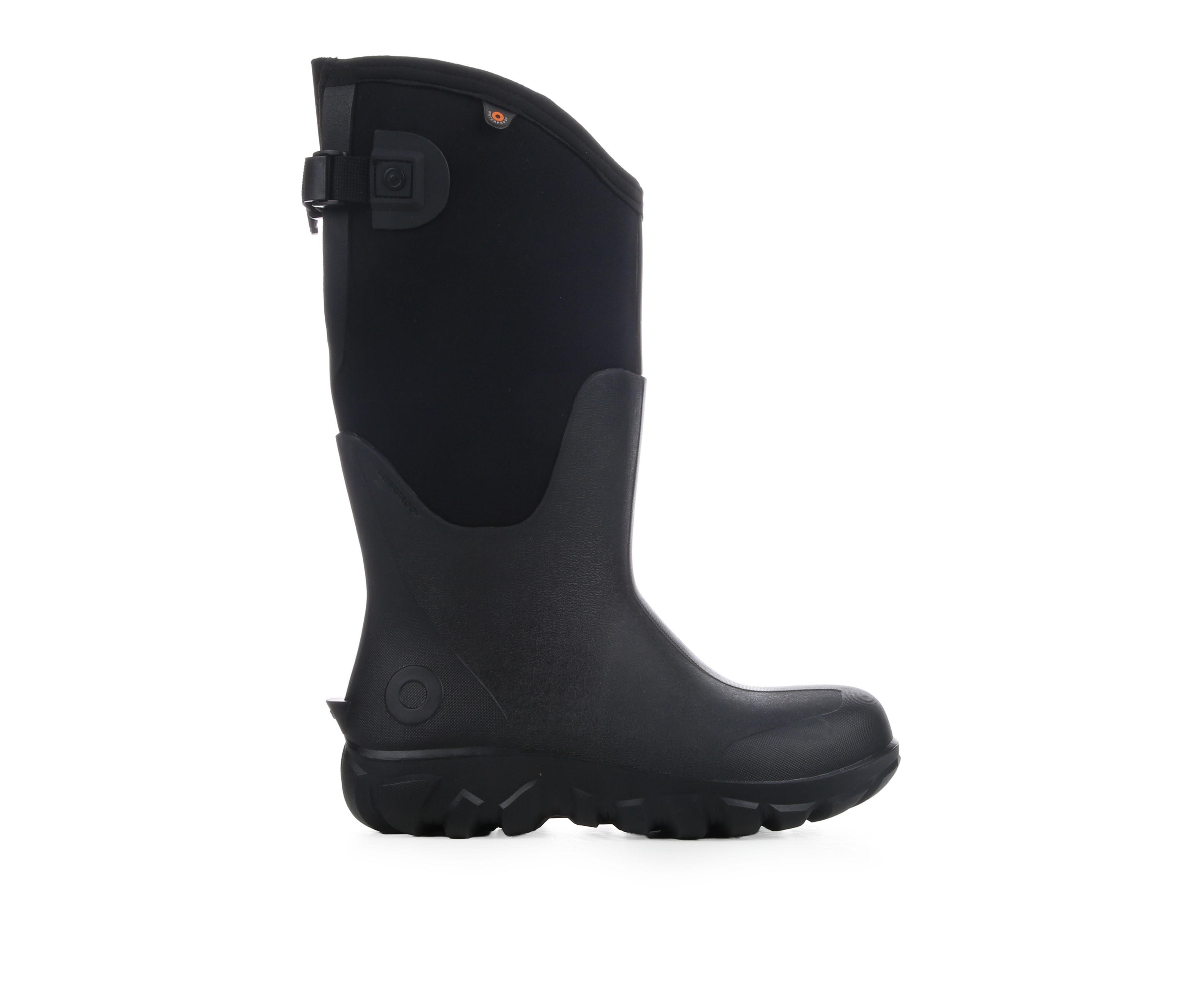 Women's Bogs Footwear Classic Adjustable Slip Resistant Boots in Black color