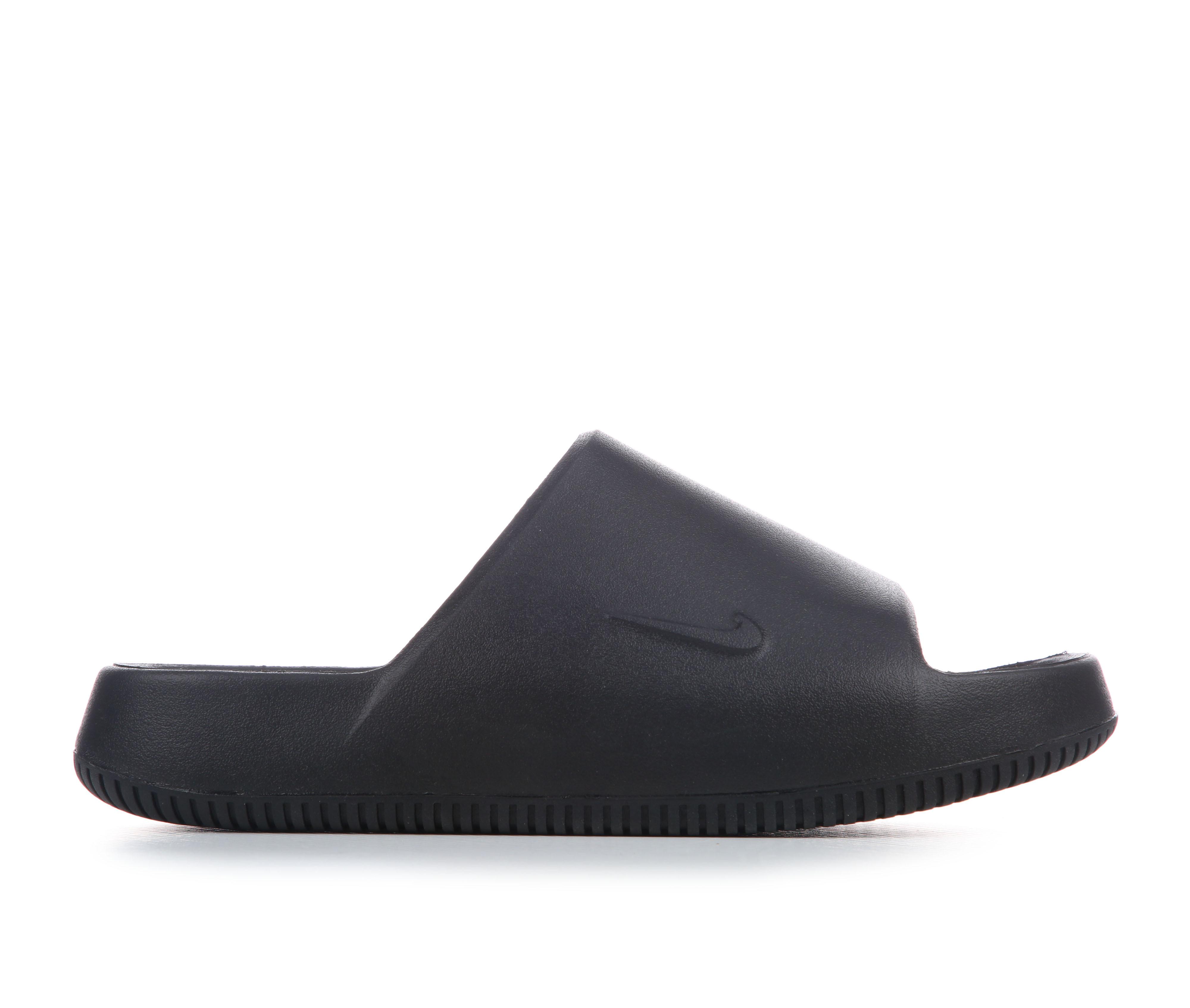 Men's Nike Calm Slide 2.0 Sport Slides in Black color