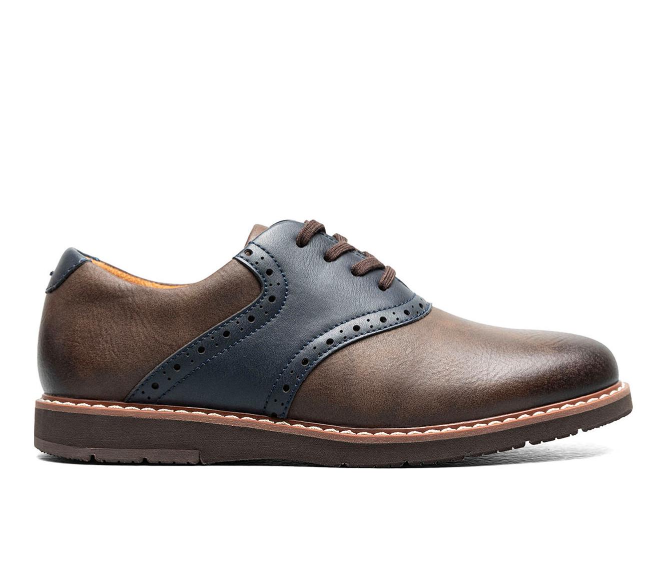 Boys' Florsheim Vibe Saddle Toe JR Dress Shoes in Cognac Multi color