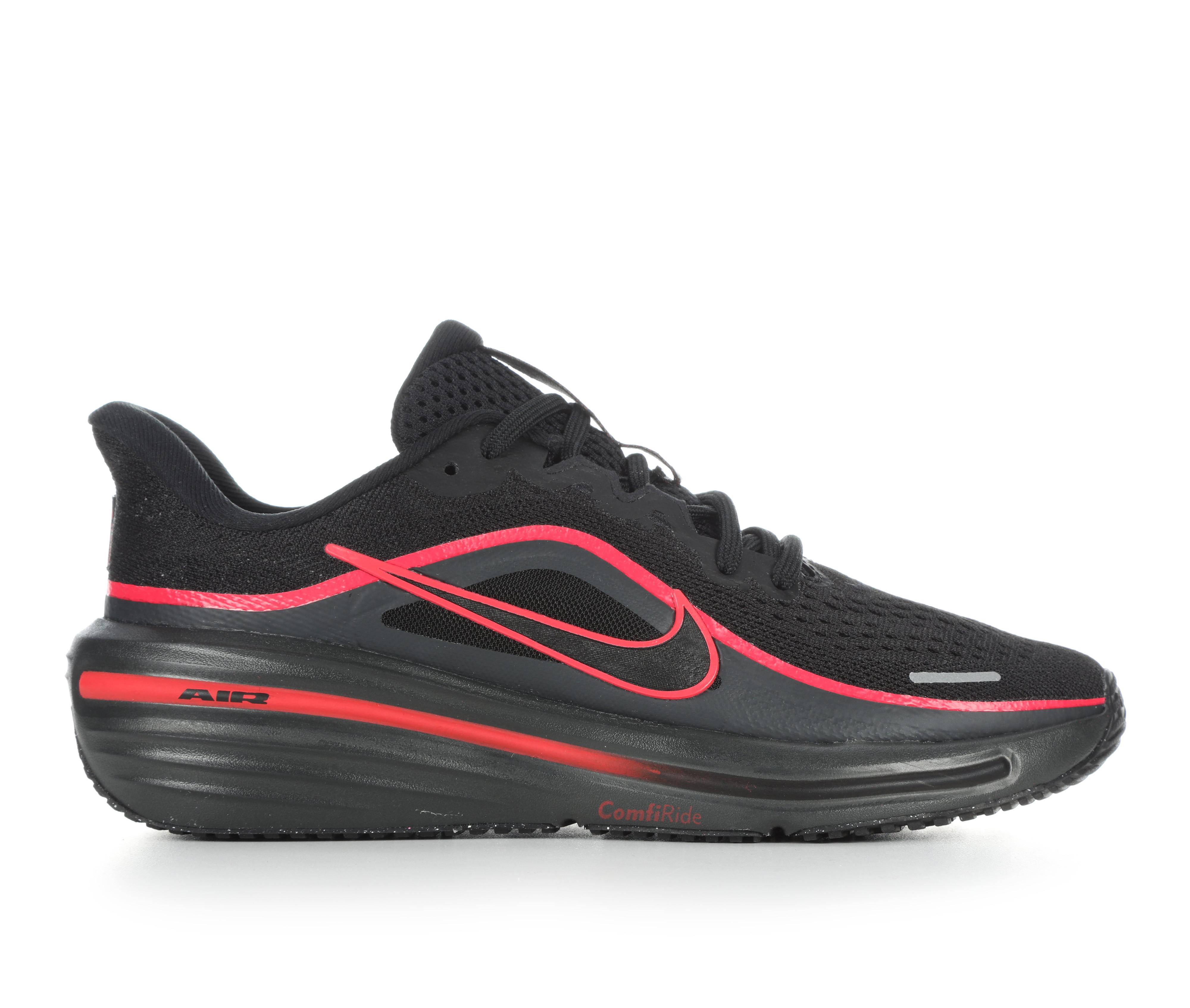 Kids' Nike Big Kid Winflo 12 Running Shoes in Blk/Blk/Red/Gry color