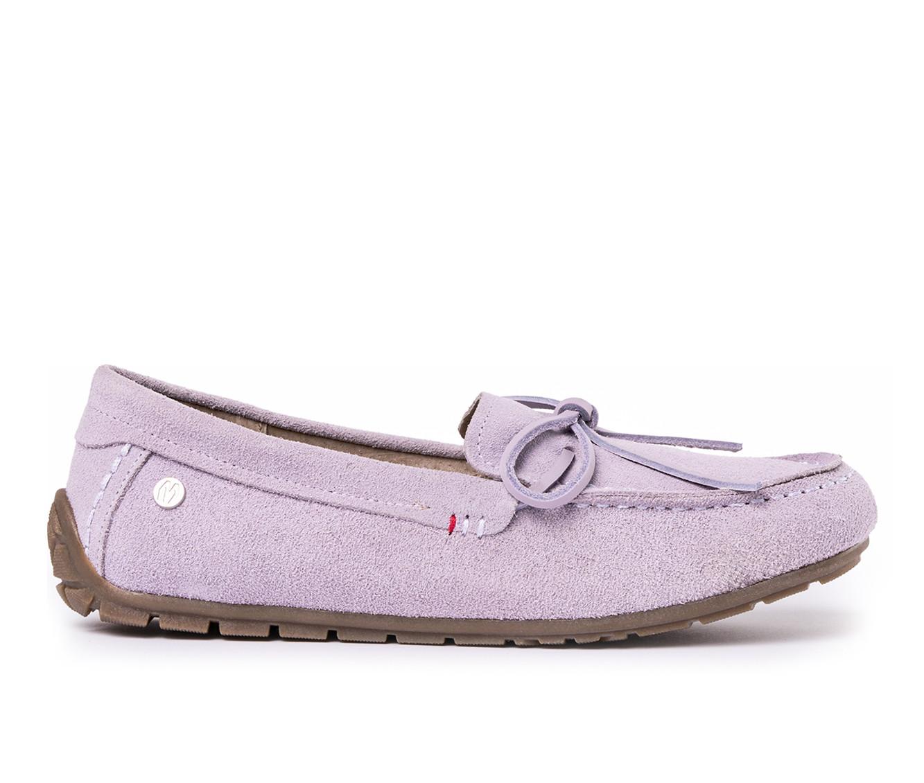 Women's Minnetonka Women's Loafer Moc Toe in Dusty Violet color
