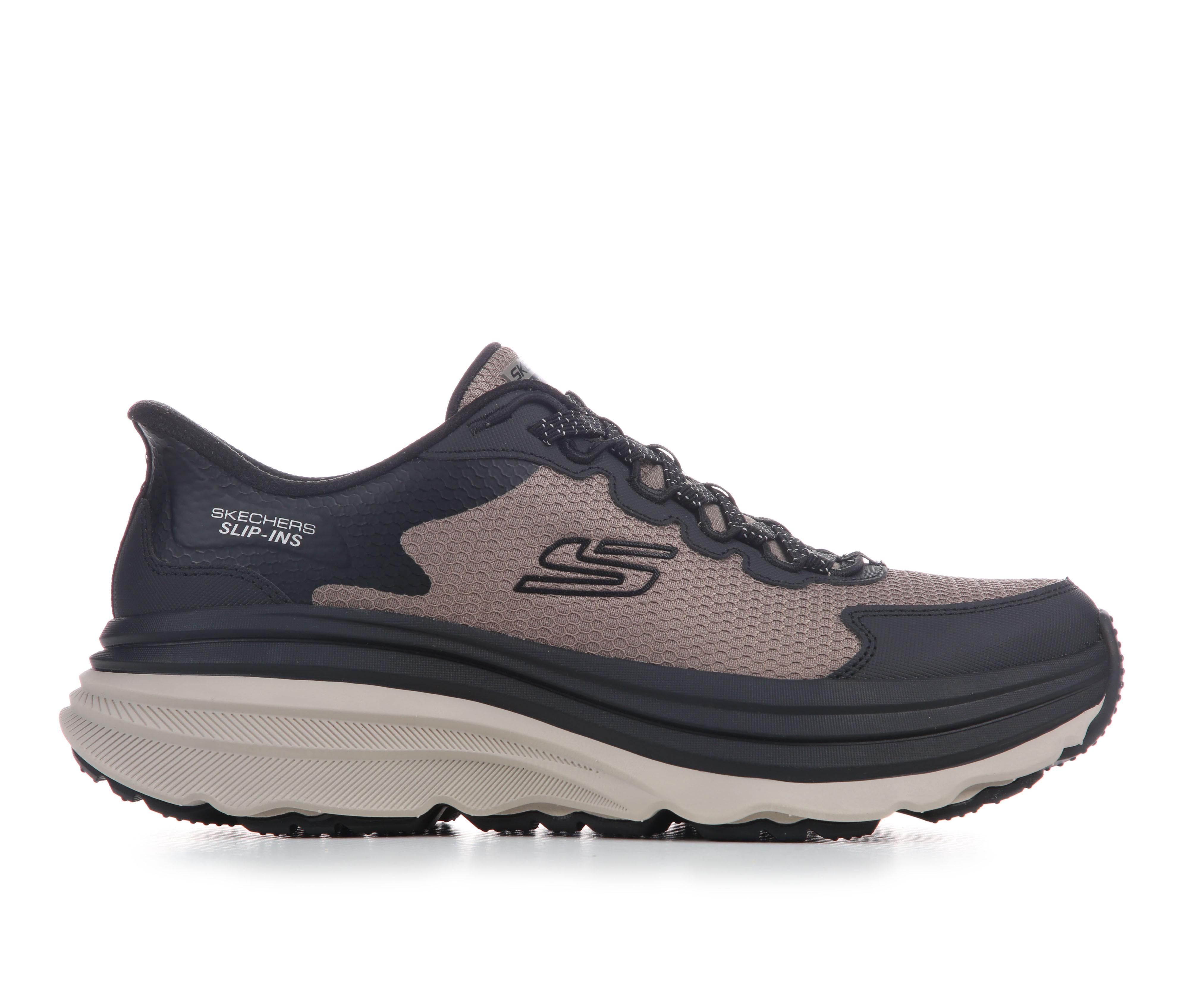 Men's Skechers 237815 Max Cushion Slip In Walking Shoes in Tan/Black color