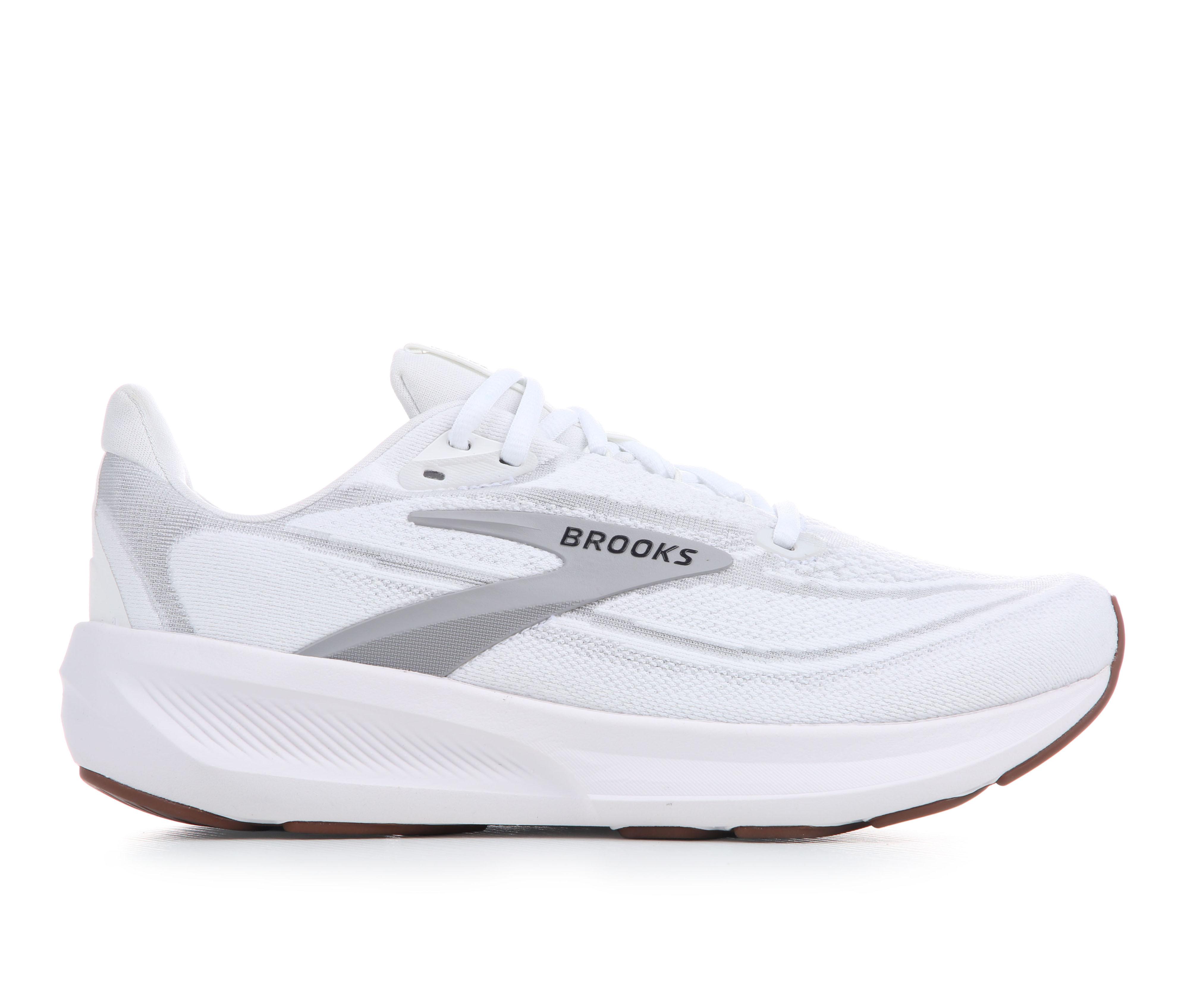Women's Brooks Revel 9 Running Shoes in Wht/Gry/Blk B color