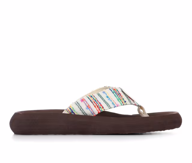 Women's Rocket Dog Spotlight Flip-Flops in Multi Stripe color