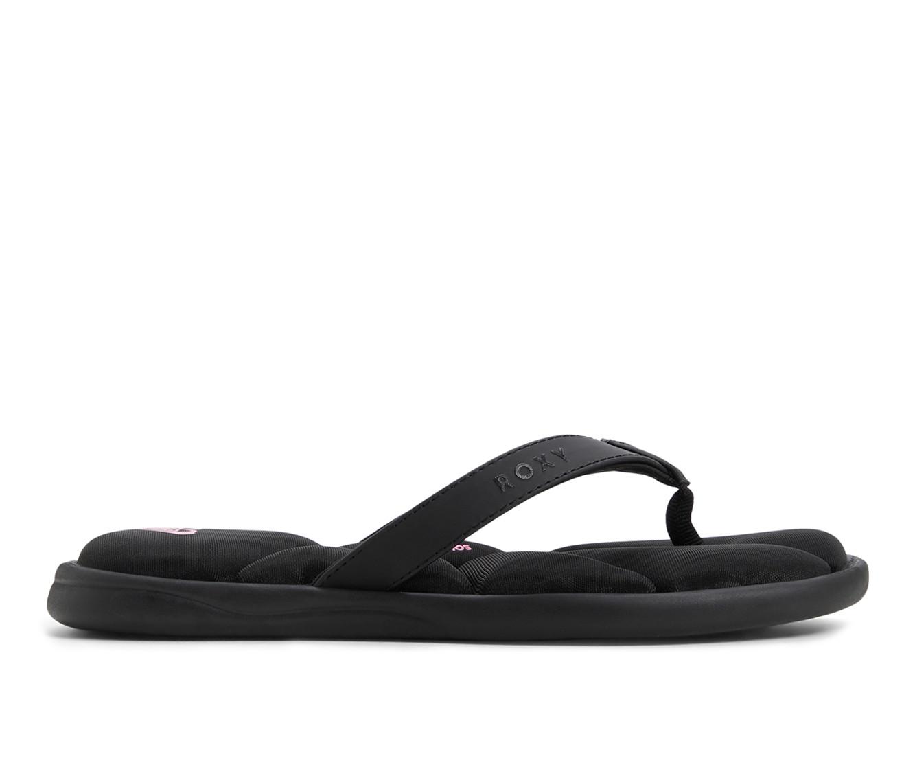 Women's Roxy Rays Flip-flops in Black color