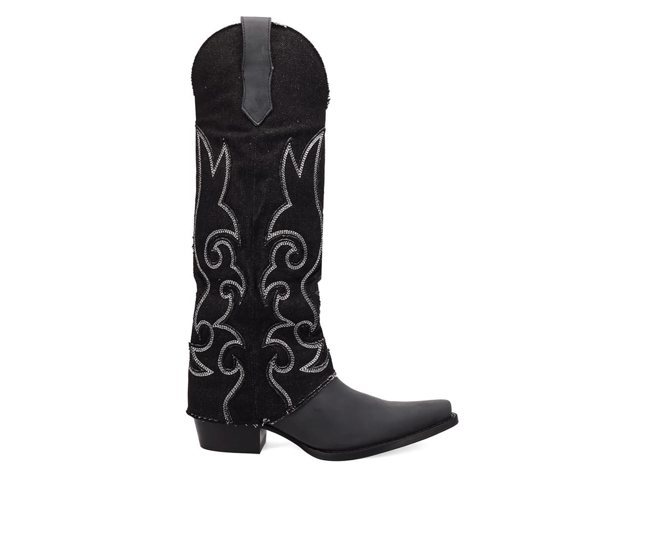 Women's Dingo Boot Blue Jean Baby Western Boots in Black color