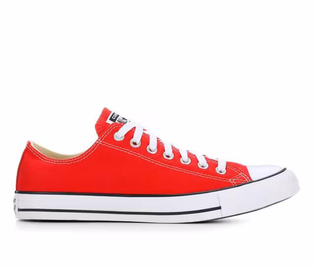 Adults' Converse Chuck Taylor All Star Canvas Oxford Sneakers in Red color