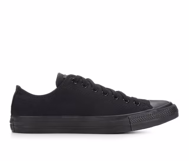 Adults' Converse Chuck Taylor All Star Canvas Oxford Sneakers in Blk Monochrome color