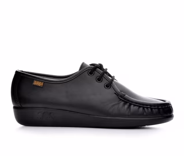 Women's Sas Siesta Comfort Tie Oxfords in Black color