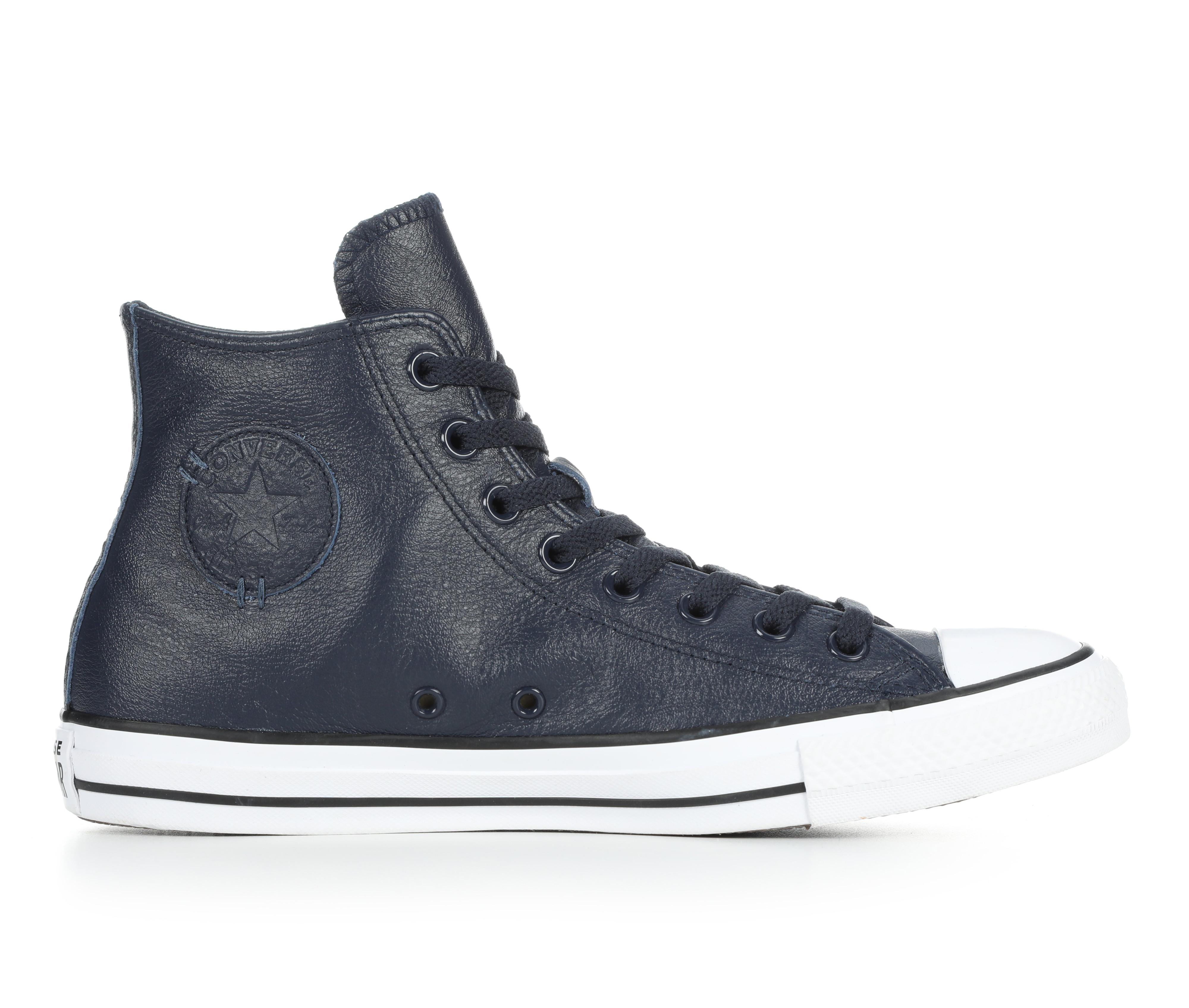 Navy Leather