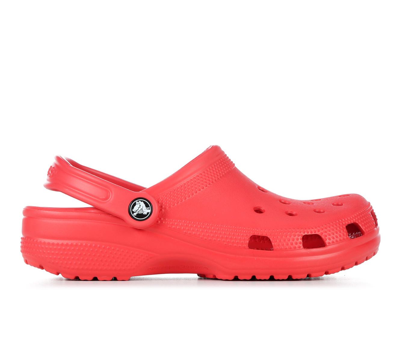 Adults' Crocs Classic Clogs in Varsity Red color