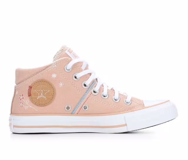 Women's Converse Chuck Taylor All Star Madison Mid-Top Sneakers in Taupe/Embroider color
